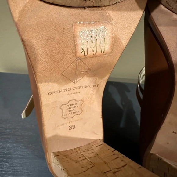 Opening Ceremony 8.5 ( Vero Cuoio) beautiful wedge platforms rare and excellent - Picture 5 of 10